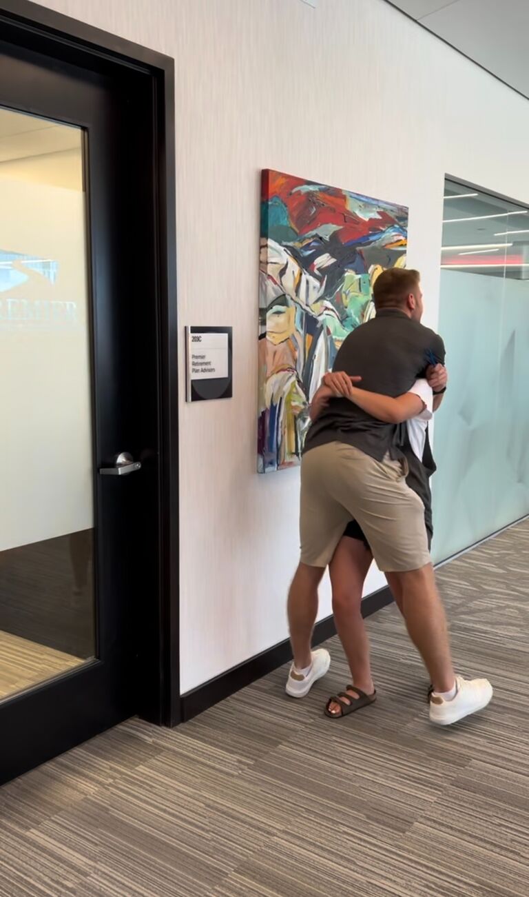 When I surprised TJ for his 21st birthday
