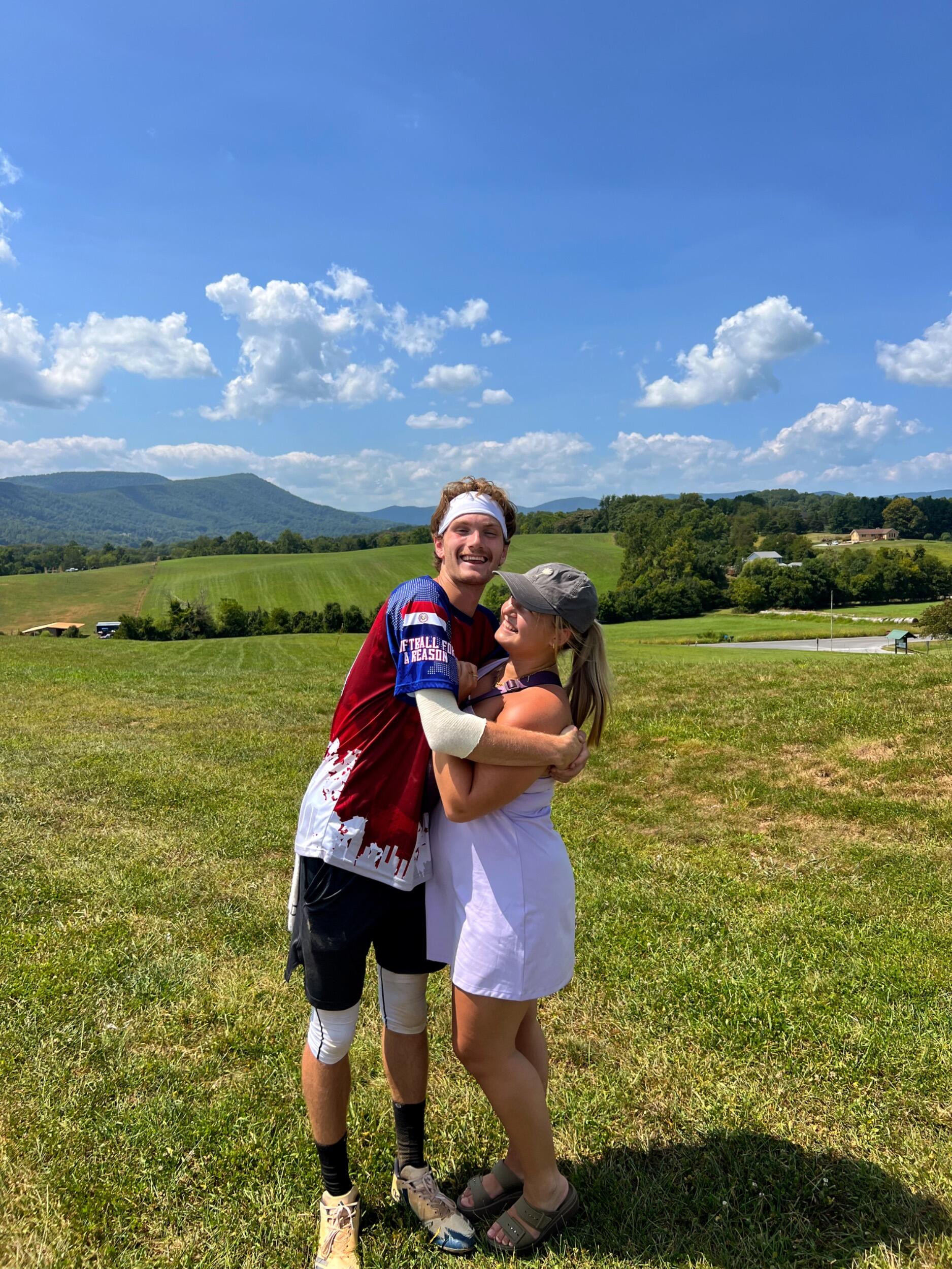 Abby’s first time in Roanoke for church softball. 
