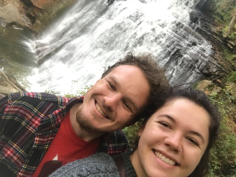 The two most beautiful things in the world are my fiancé and waterfalls.