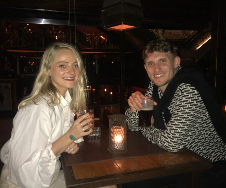 Amy and Declan in Buenos Aires on holiday.