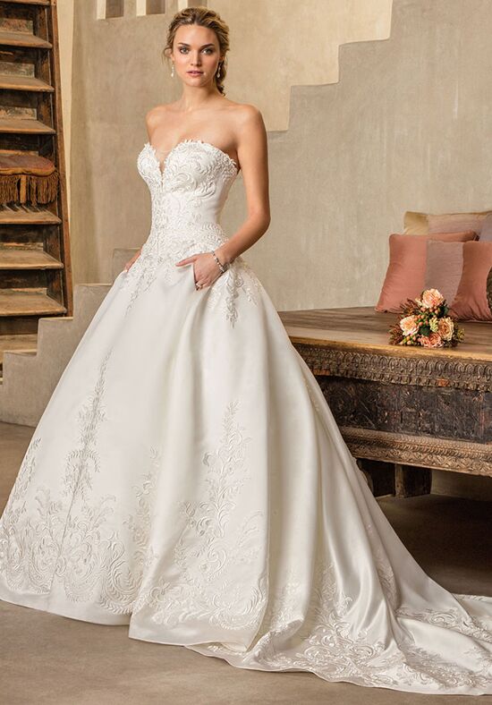 Drop waist a line wedding outlet dress