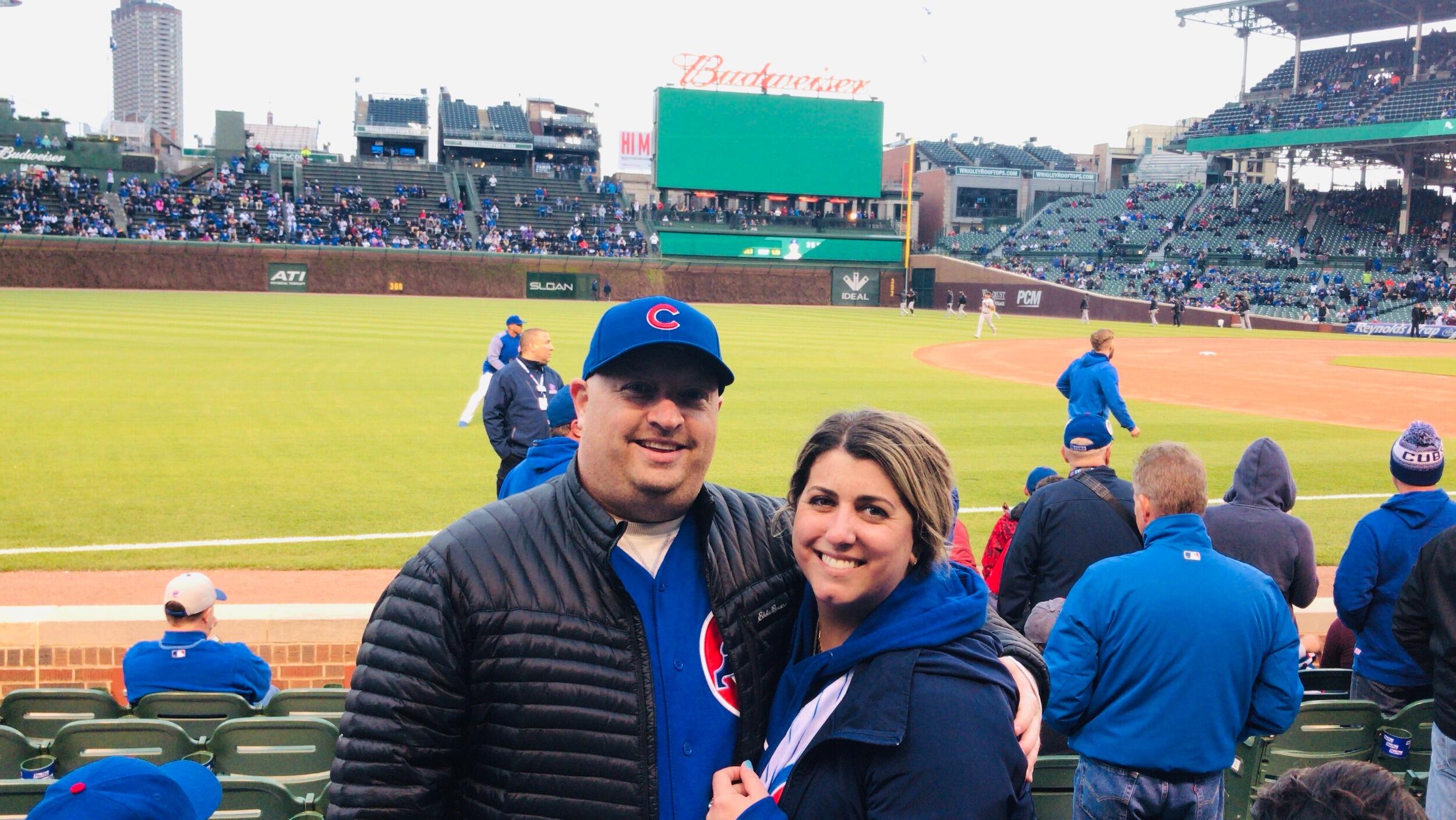 First Cubs game together! Go Cubs Go!!!