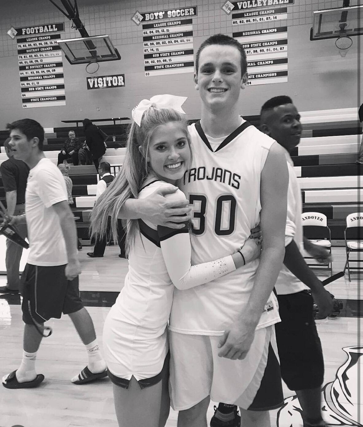 Varsity cheer and basketball