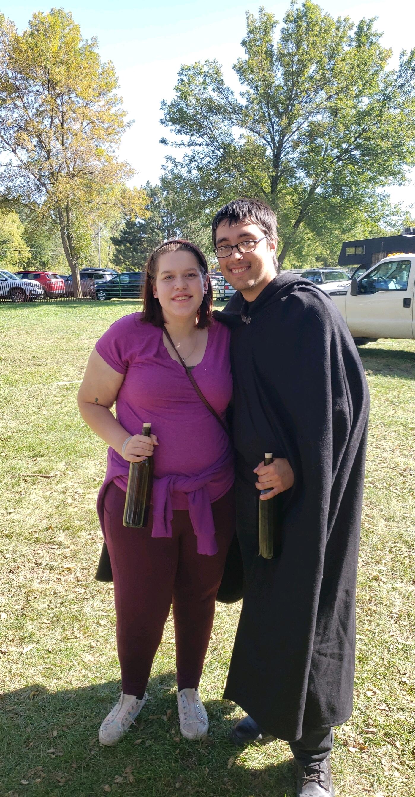 Here we went to a renaissance fair in Sioux City with Cody's Family 