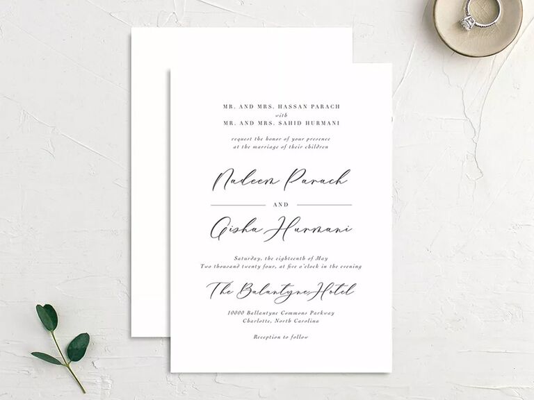 20 Stylish and Traditional Wedding Invitations