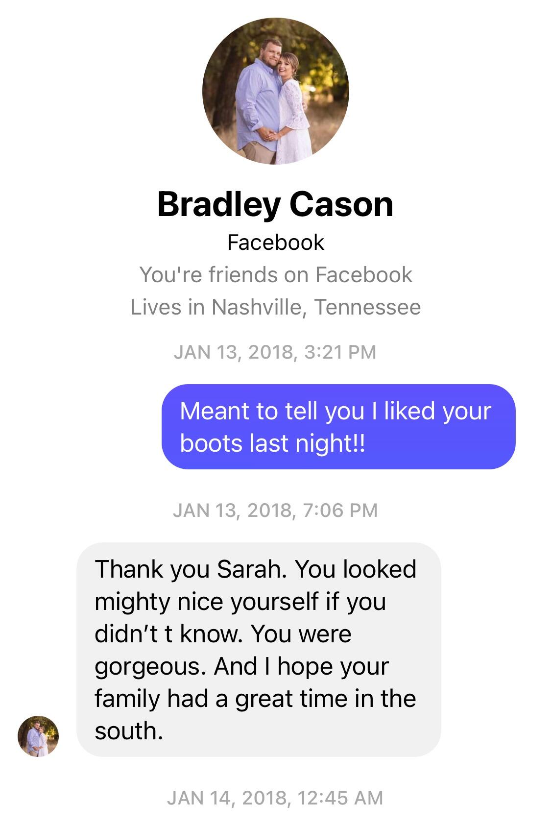 Our story first began when Sarah messaged Brad on Facebook the day after their White Coat Ceremony in pharmacy school