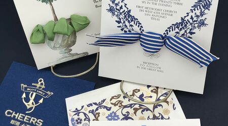 MINI NOTE CARDS - OCM - CREAM LAID WITH NAVY BLUE – Bethesda Fine Stationery