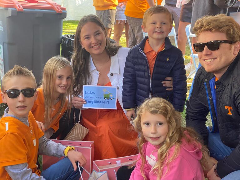Nick and Kate ask their Ring Bearers and Flower Girls to be in their wedding!