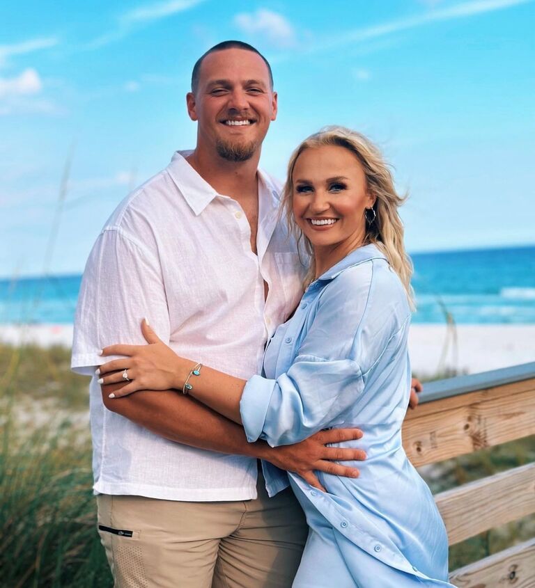 Blake proposed at Haleys favorite place, the beach, in front of her family!!