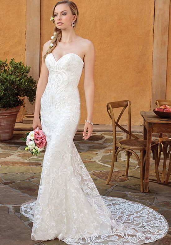 Casablanca Bridal Chanel Fit and Flare Wedding Gown