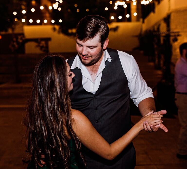 We already walked down the aisle together, as our first time meeting, and danced the night away.