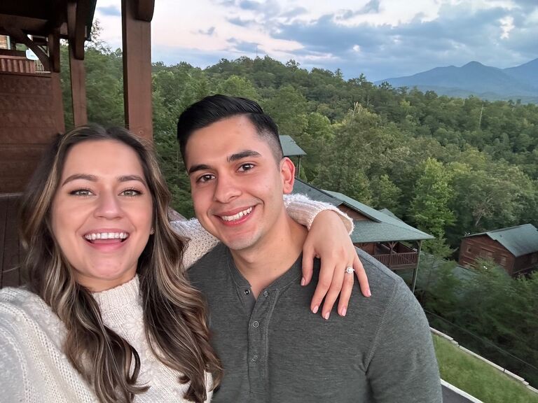 Post-engagement picture in Gatlinburg, TN. 