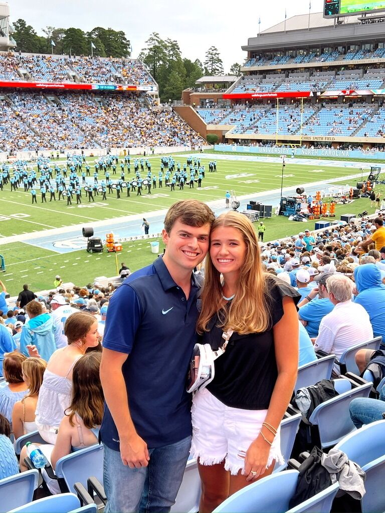 Somehow, Mary Grace became a Tarheel fan along the way... 
