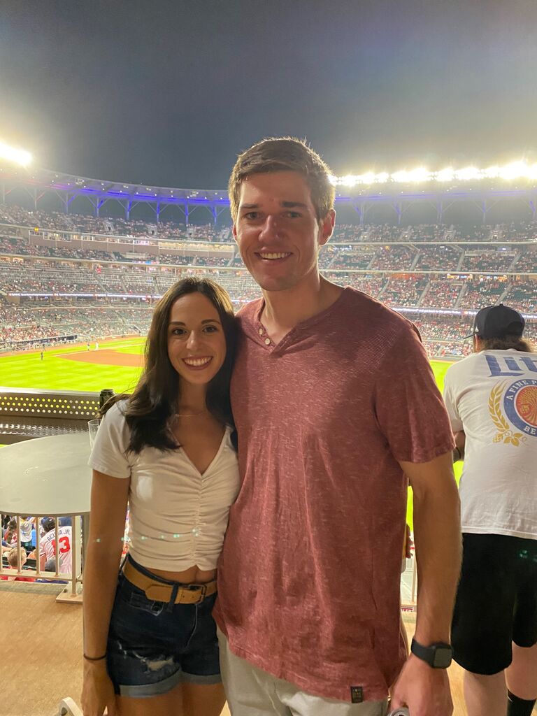 Braves game after our move to Atlanta