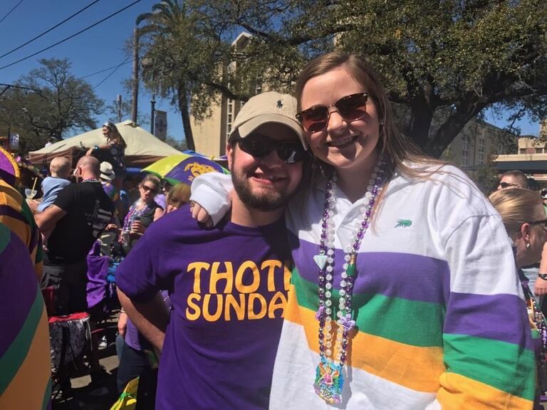 Our first Mardi Gras and favorite holiday together!