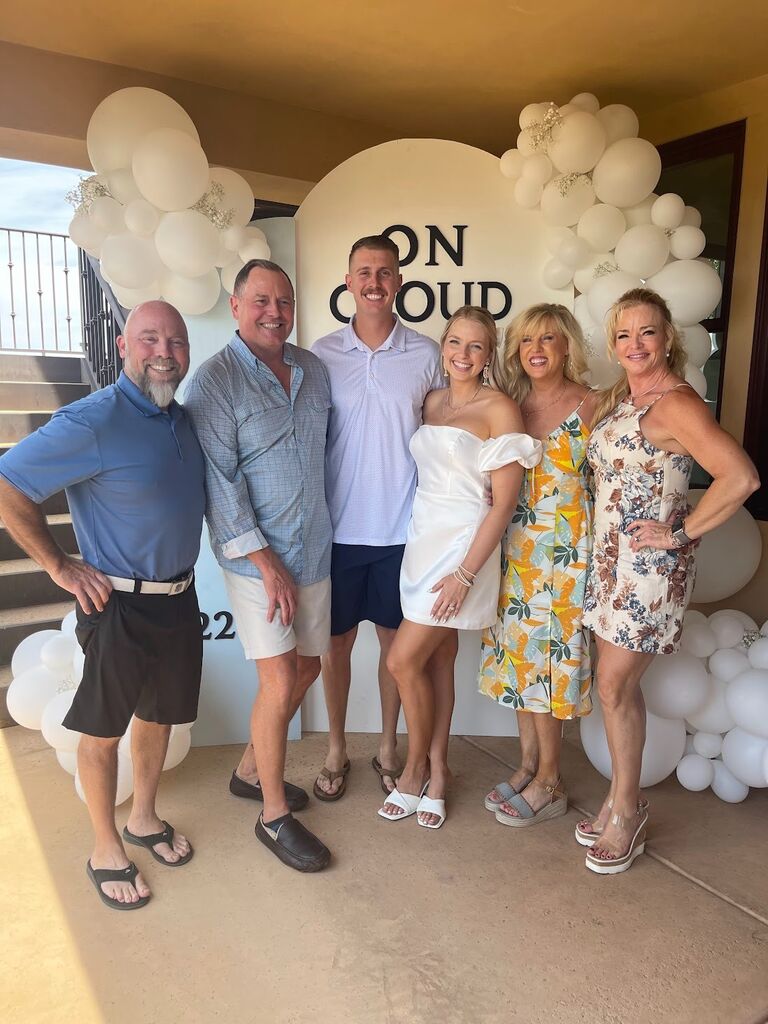 Celebrating our love at our engagement party :)