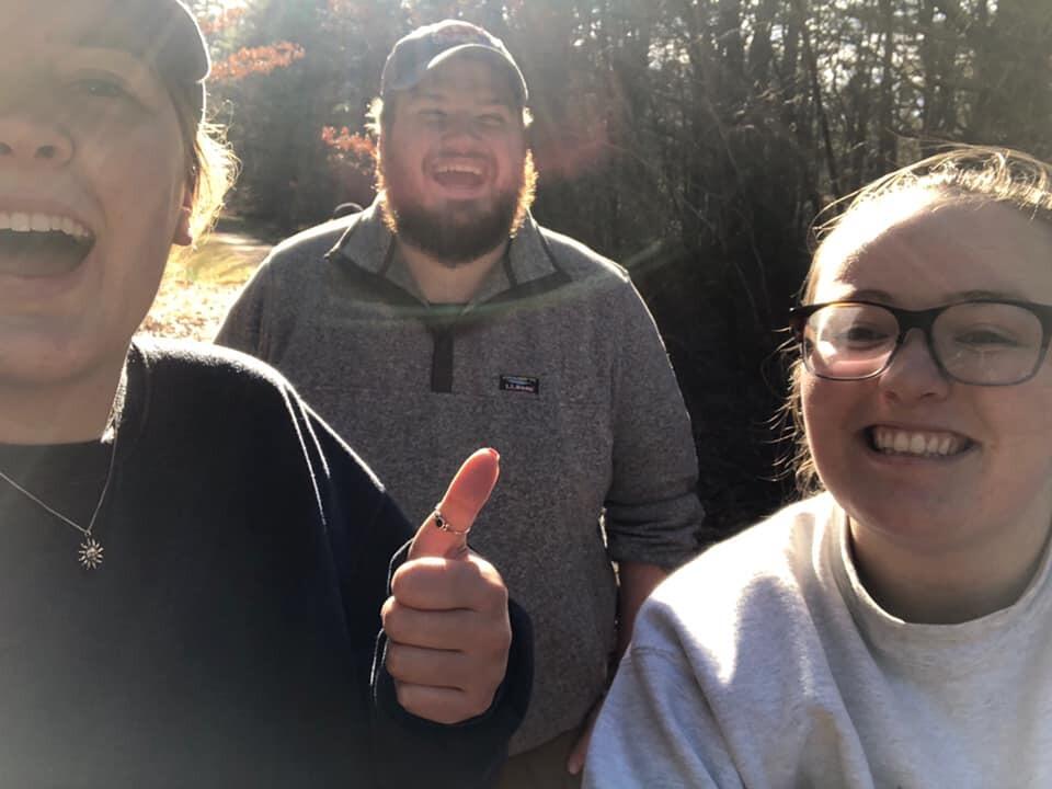 Morgan Lee Keyt coerced the two friends that she spent months trying to set up to go on a New Year's Day hike at Mansfield Hollow State Park in Mansfield, CT. Three days later, Daniel and Abby went on their first date to see a movie Morgan recommended... 

They both hated the movie, but sure liked each other!