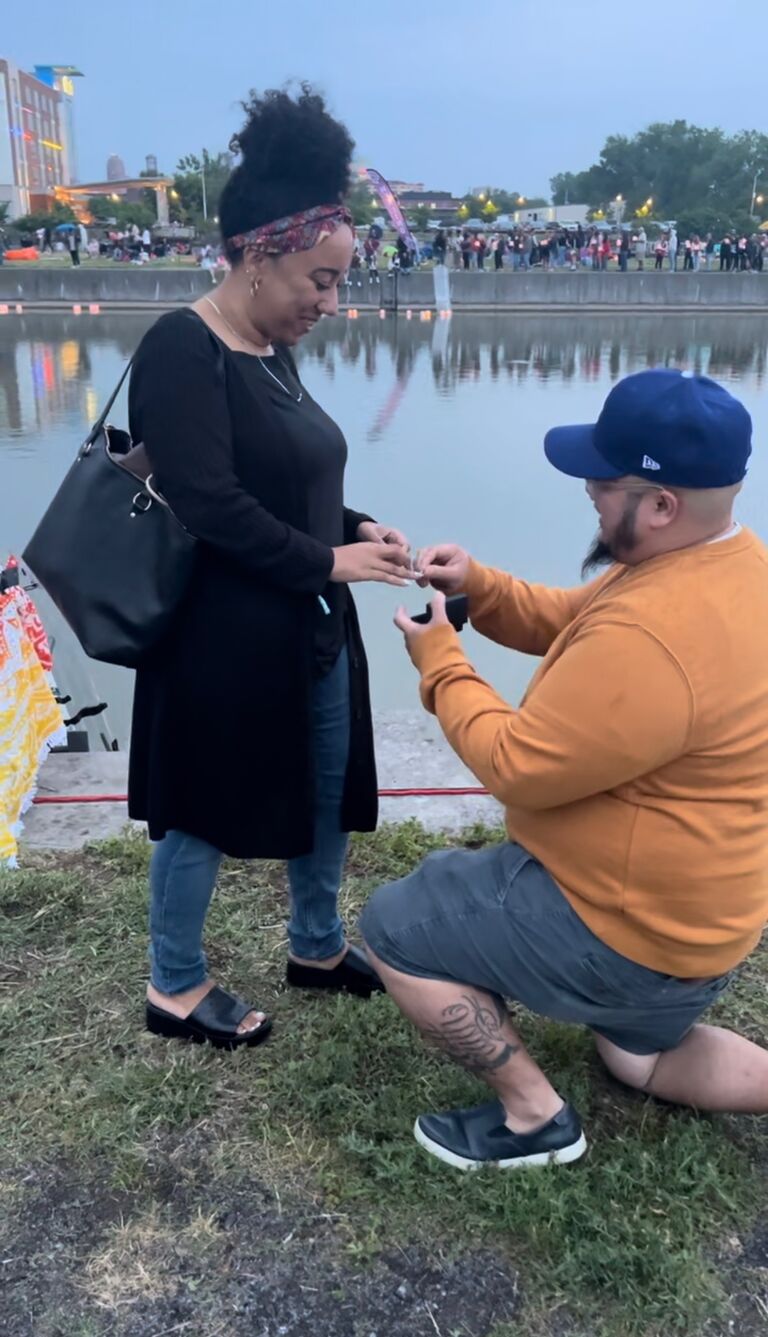 A moment, we will always cherish (yes, wrong hand)