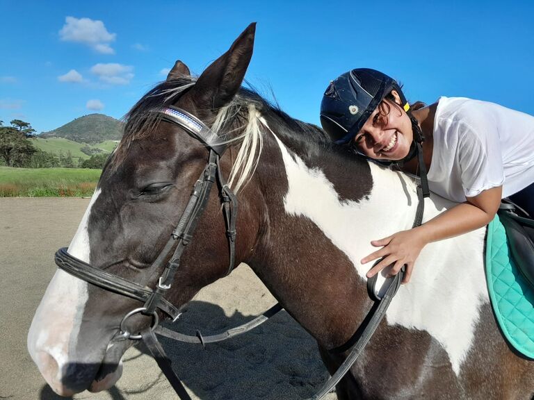 Dipta found new love in New Zealand, Patchy the Horse