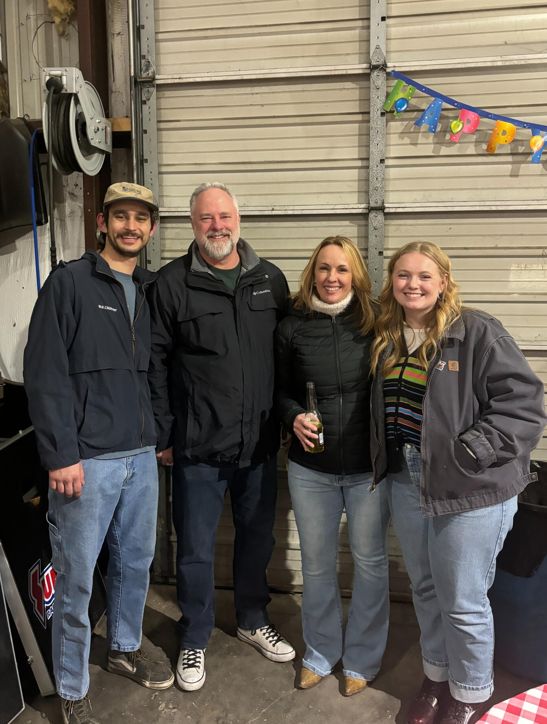 My daughter Rachel and her boyfriend Wyatt at his 24th birthday party.  