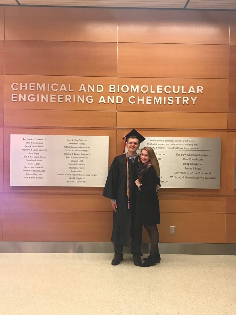 Ben graduated with his biggest supporter.
