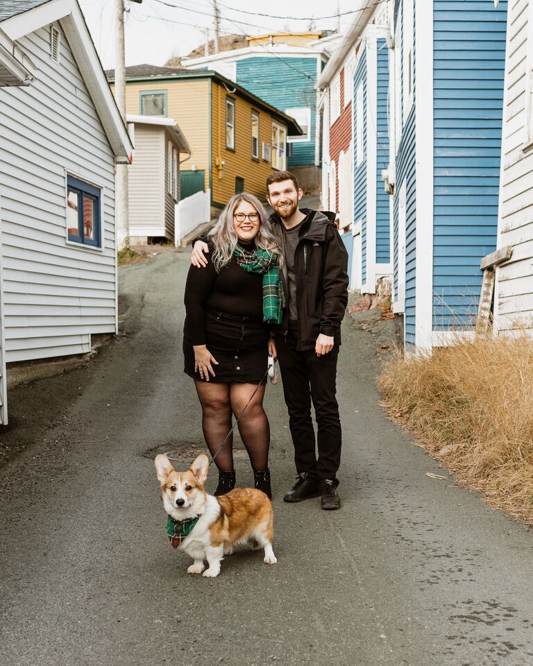 Chels, Ian, and Bruce celebrated their first Chrismukkah together! 
