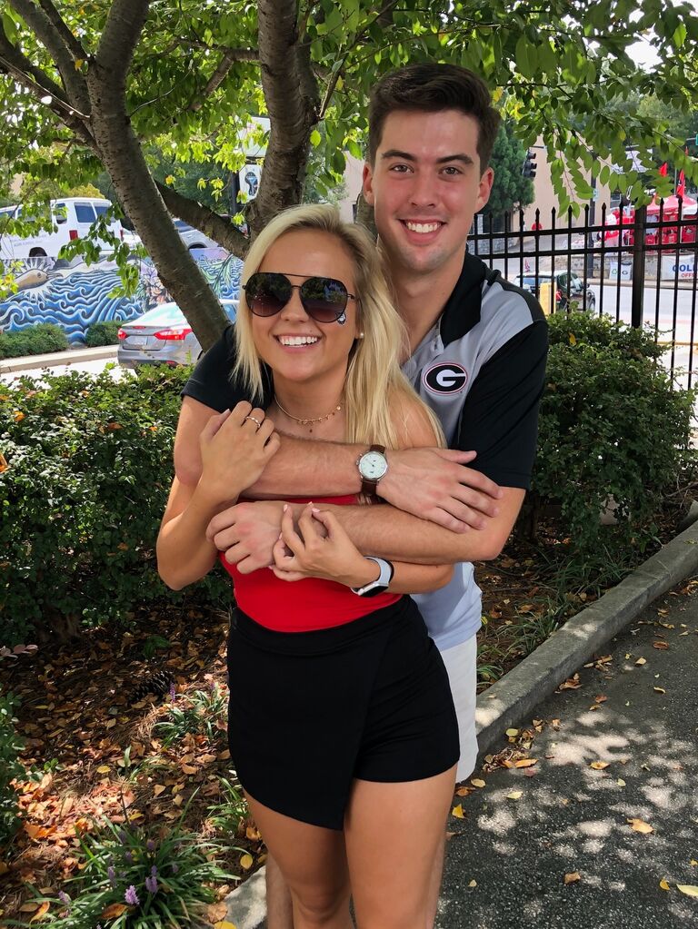 The day Megan was converted to a Georgia Bulldog fan! 