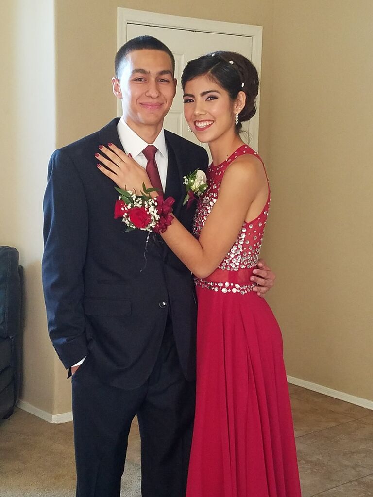 Carlos asked Larissa to Senior Prom  a month after they got back together. 