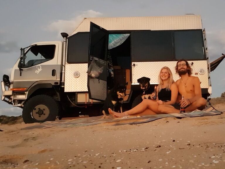 1 year anniversary, with the pooches and "Big Lez"