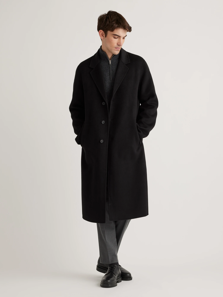 Quince Cashmere Overcoat for winter wedding attire