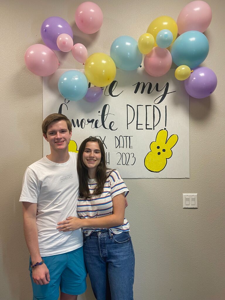 First Date Dash together. Justin is starting to get a hang of all these sorority events. 