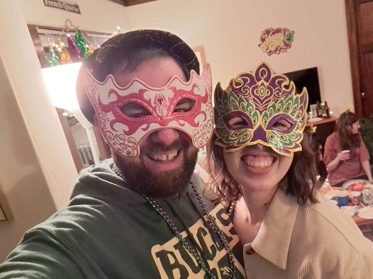 Mardi Gras party with friends!