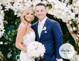 alex bregman wife reagan bregman wedding beautiful white arbor