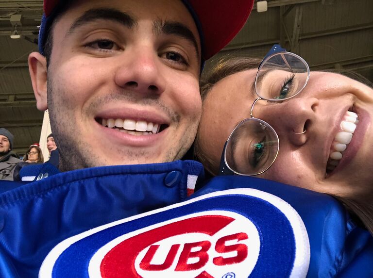 Our first cubs game! They lost :(