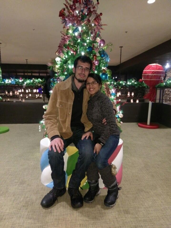 Had our first Christmas together in Lake Geneva, Wisconsin.
