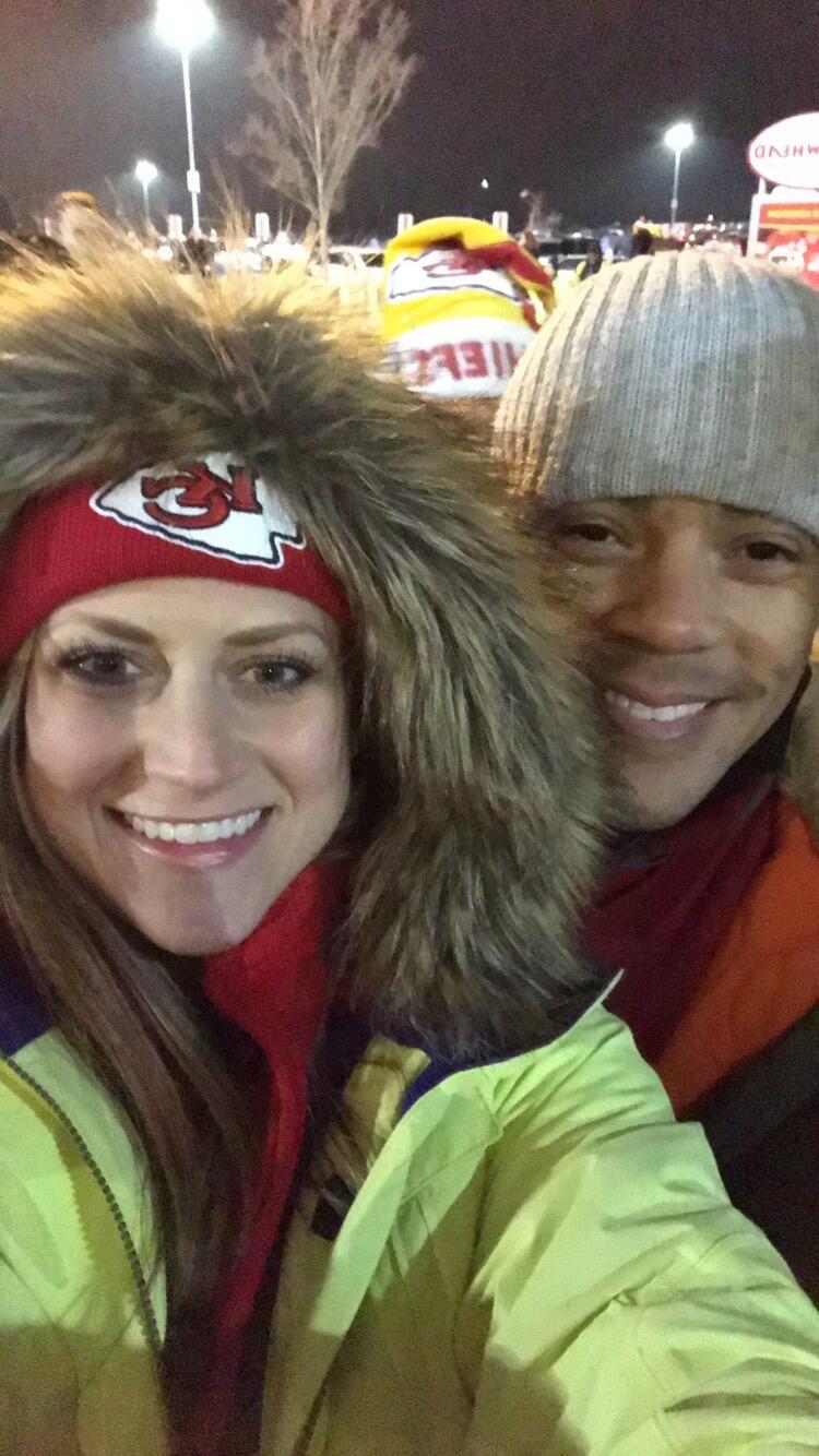 You can't live in KC without rooting for the Chiefs. First <of many> Chiefs games.