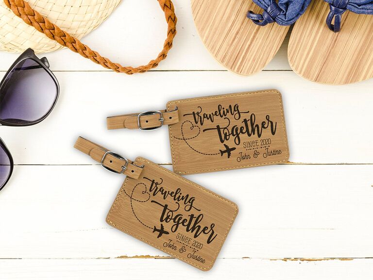 ThisWear Wedding Gifts Hers Matching Couples Luggage Tags Couples