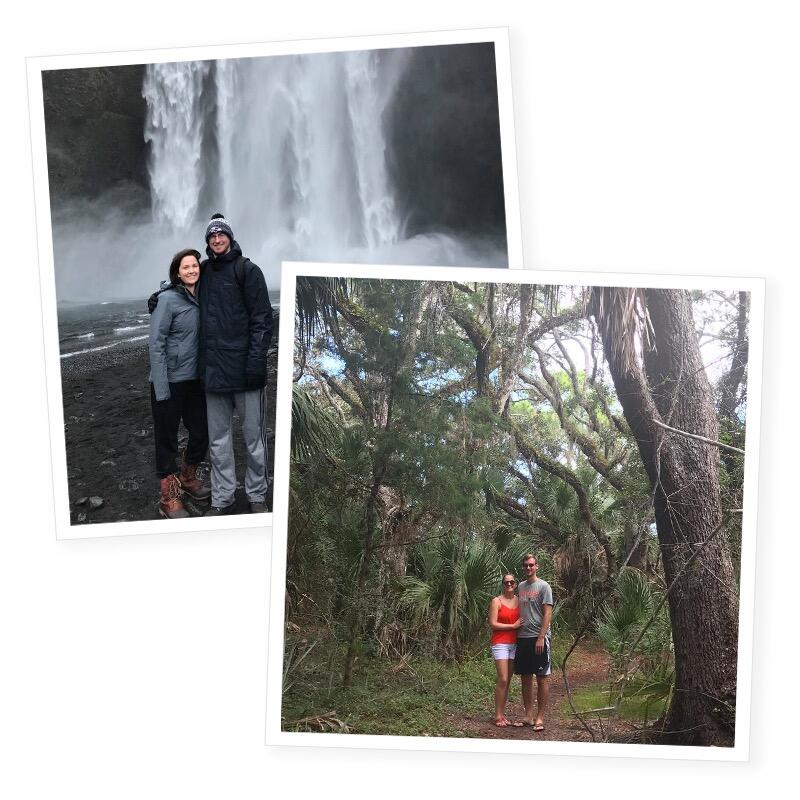 They traveled! (and still are) Everywhere from the Caribbean, to California, Iceland, and back! They love to experience new places and soak up culture with different food and new adventures.