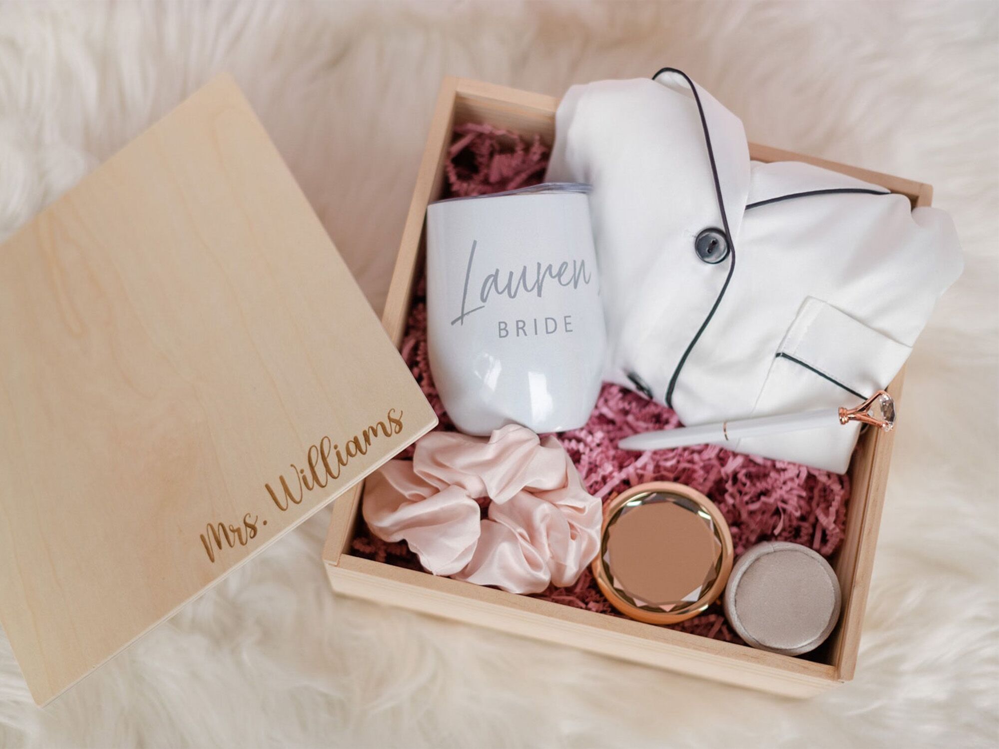 bride gift box from a friend, family member or future spouse