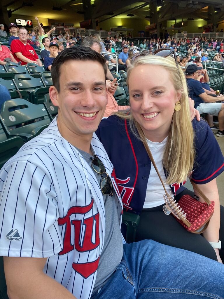 A true Minnesotan - Over the next few years Sam worked on Operation Minnesota Integration, and exposed David to the highs (but mostly lows) of Minnesota sports. They went to many Twins games, Wild games, and even a few St. Paul Saints games. Their love grew together through shared experiences, enjoying concerts and exploring new neighborhoods, always learning about each other just as much as the city around them.
