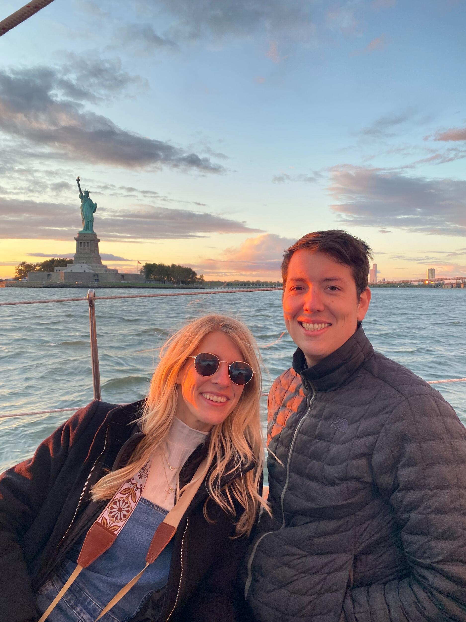 our first flight together-- to NYC! 
