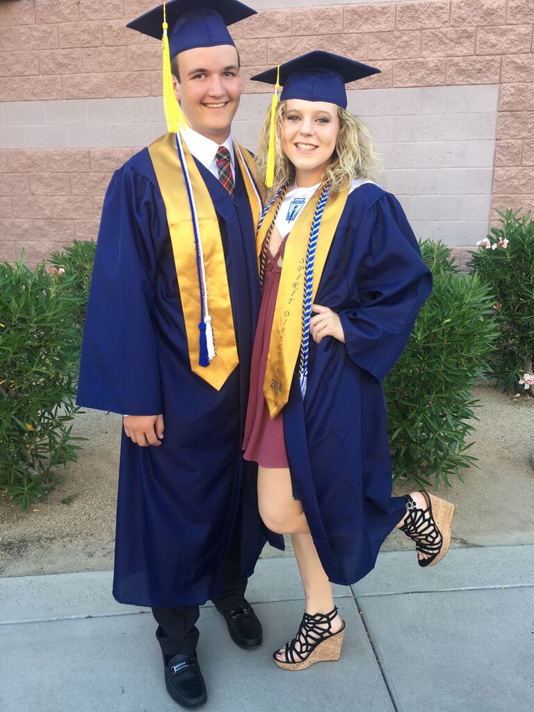 We graduated high school! This was a very exciting moment, graduating together and about to enter college. While we were nervous about the future we knew we had each other!