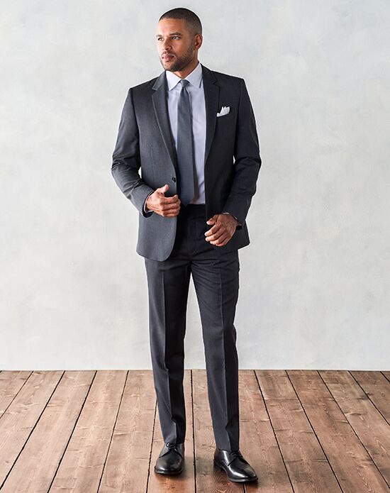 The Black Tux Charcoal Suit Wedding Tuxedo | The Knot