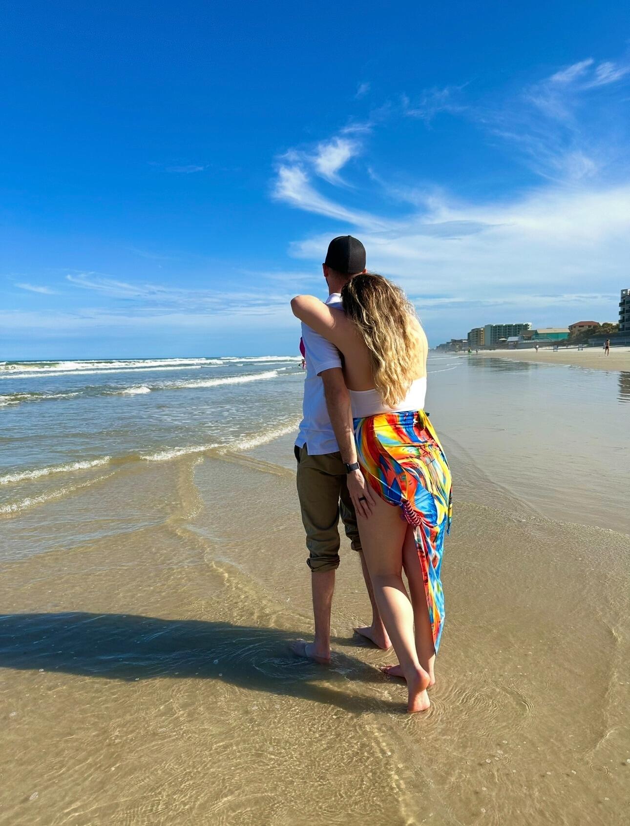 Spending Quality time at the beach together.