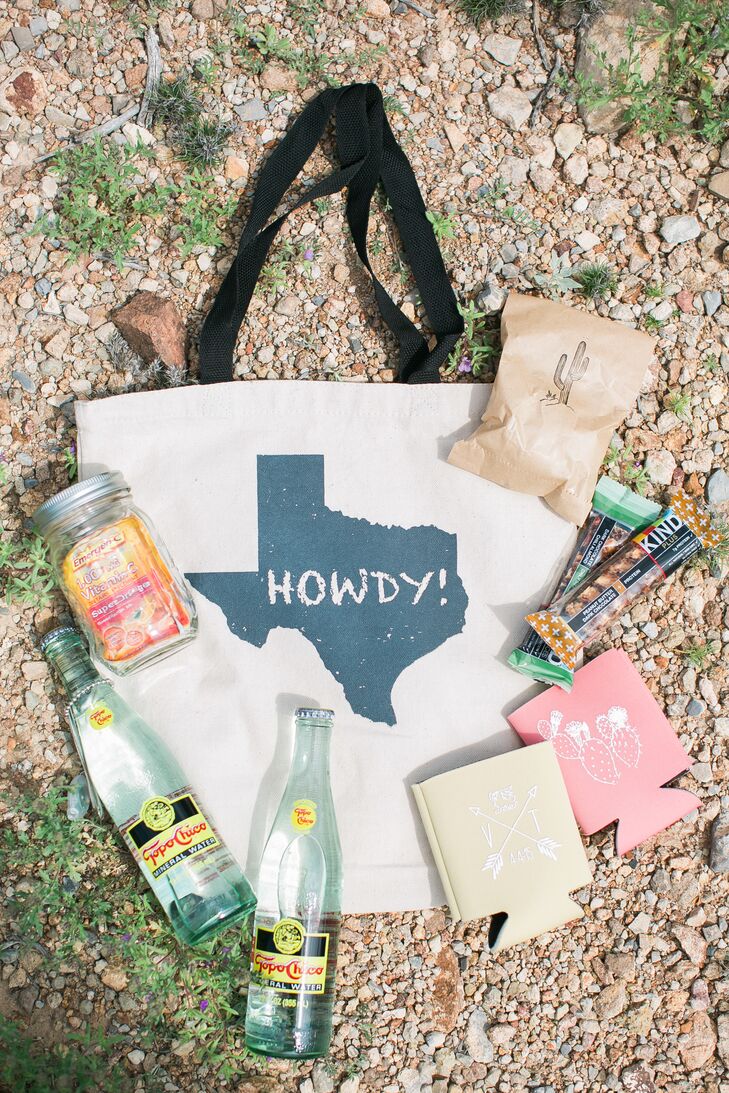 Texas Themed Destination Wedding Welcome Bag