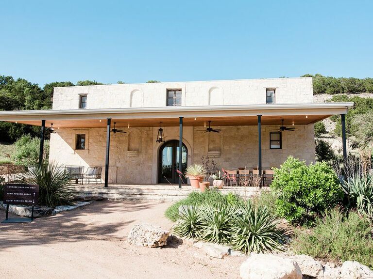 Wedding venue in Fredericksburg, Texas.