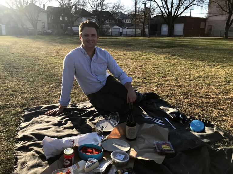 Our 6 monthiversary! A picnic in the height of Covid. 