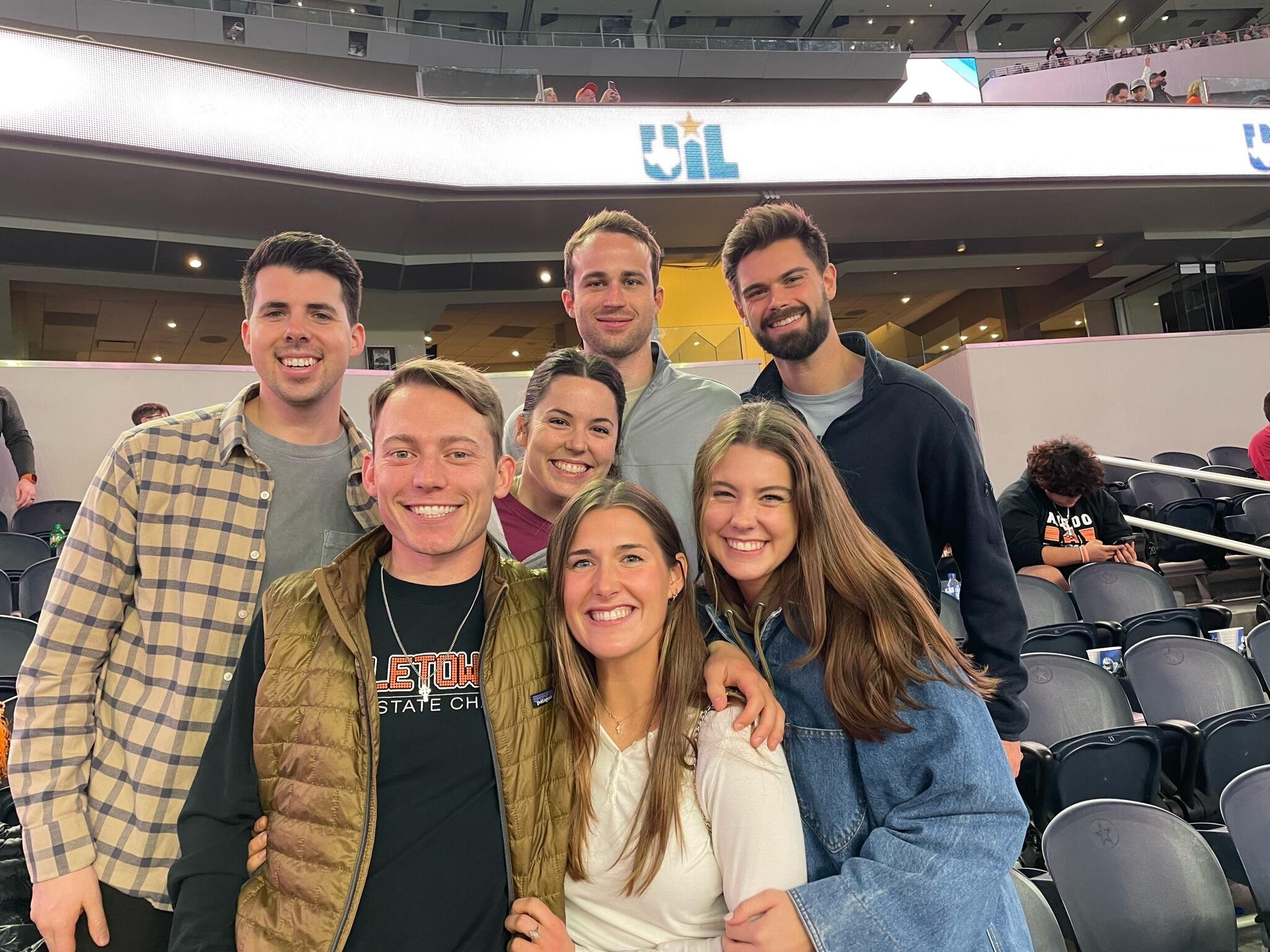 Fun Friday night lights with friends! We'd only been on a few dates but we wanted to take every opportunity to be around each other.