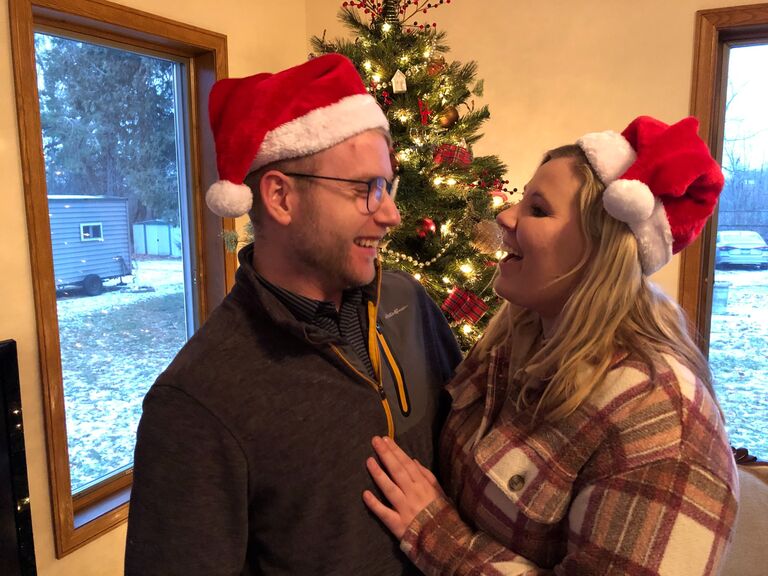 Our first Christmas together spent with my Benson family the week before Christmas.