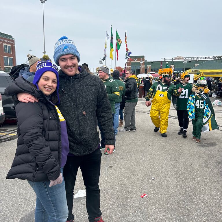 Watching the Vikings destroy the Packers at Lambeau Field.